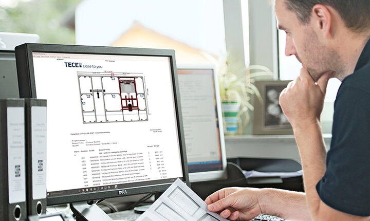 Installationswände planen mit TECEsmartwall