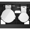 TECEloop buttons white (also available as anti-bacterial version)